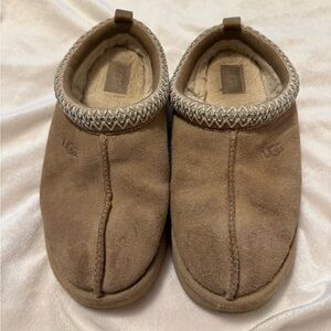 UGG Kids Brown Suede Slippers